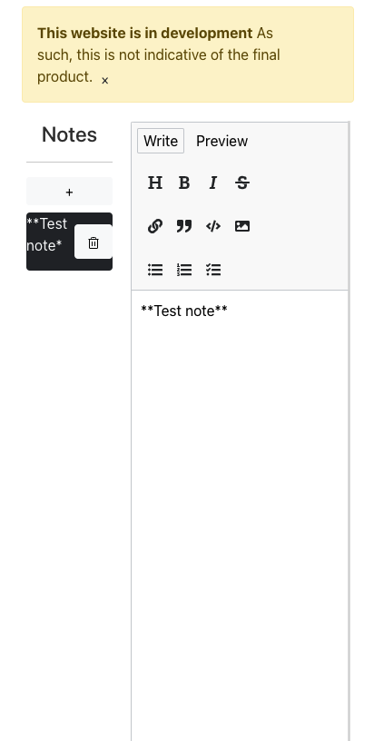 A Note-Markdown app, similar to writing a Readme file on GitHub. 